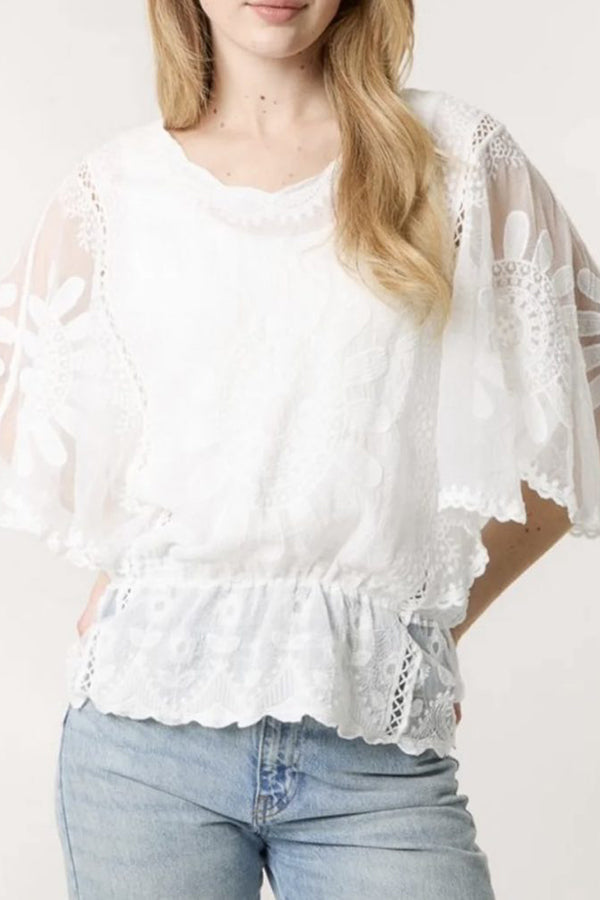 Sun Flower Batwing Top