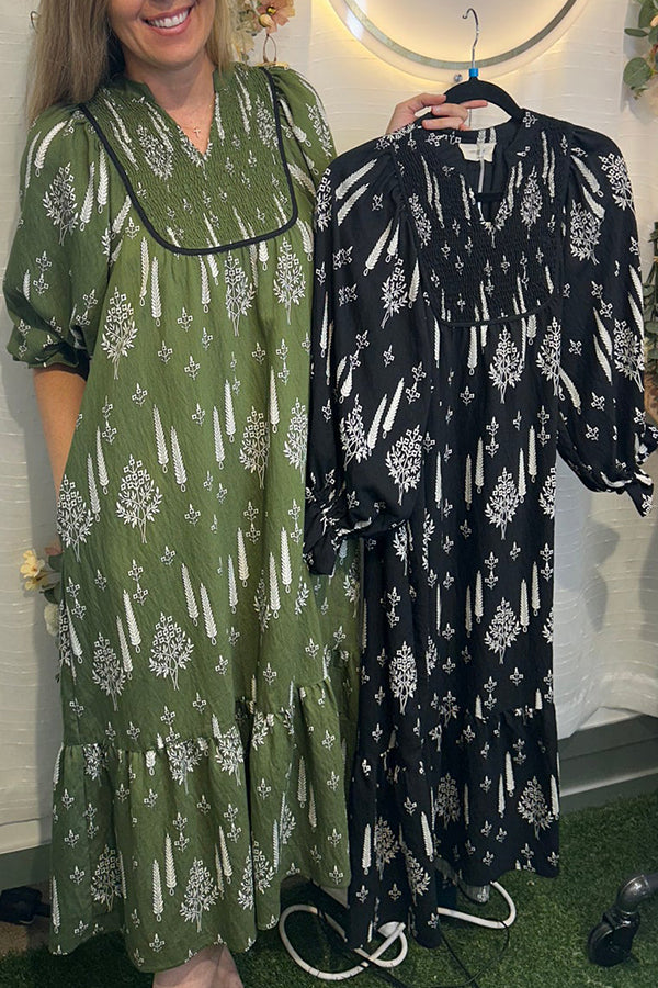 Bohemia Print Maxi Dress