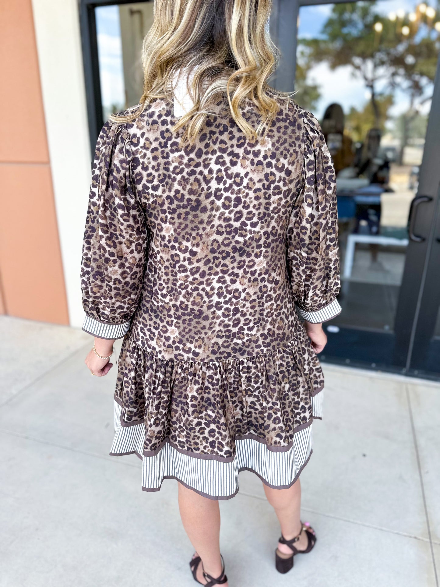 Leopard Button Down Dress