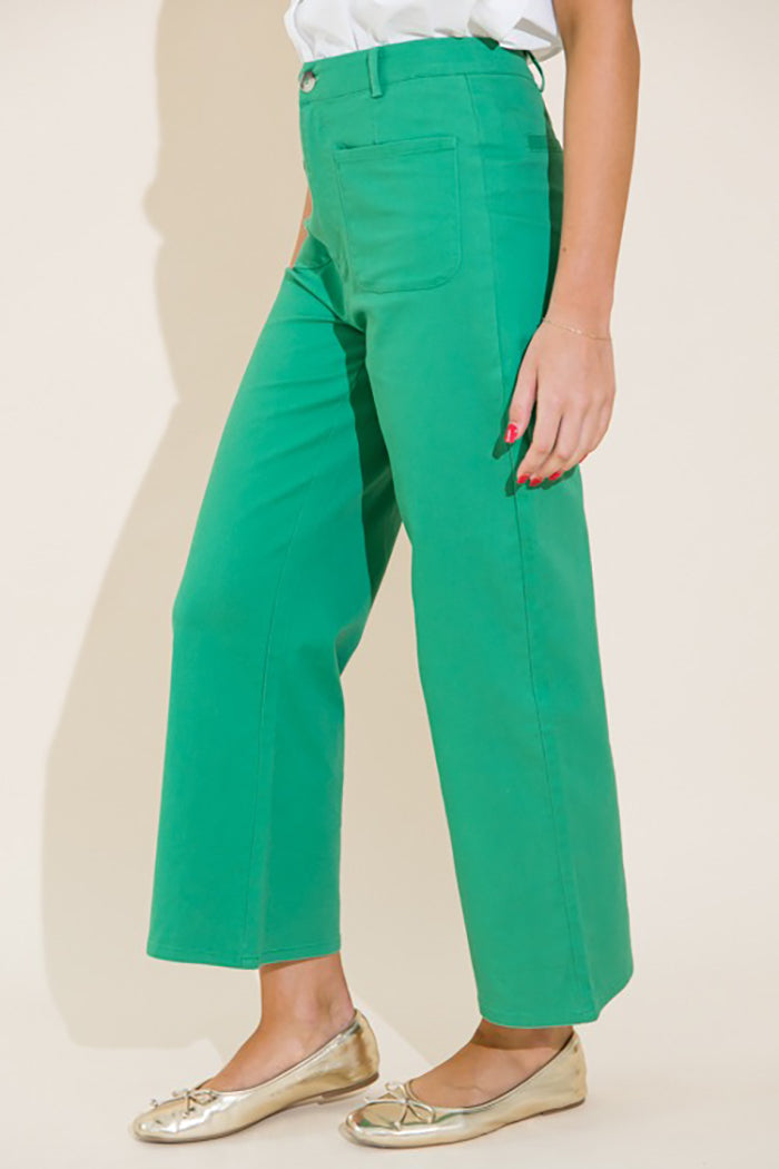 Wide Leg High-Rise Waist Pants