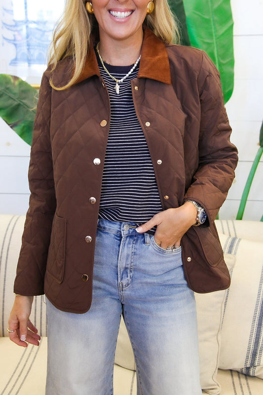 Casual Quilted Barn Jacket