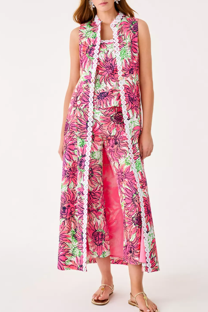 Casual Floral Pattern Vest