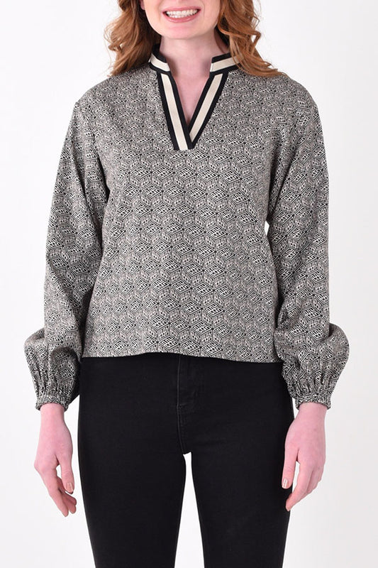 Casual Balloon Sleeve Top