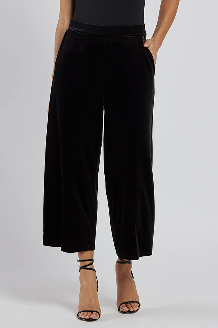 Black Wide Leg Pocket Pants