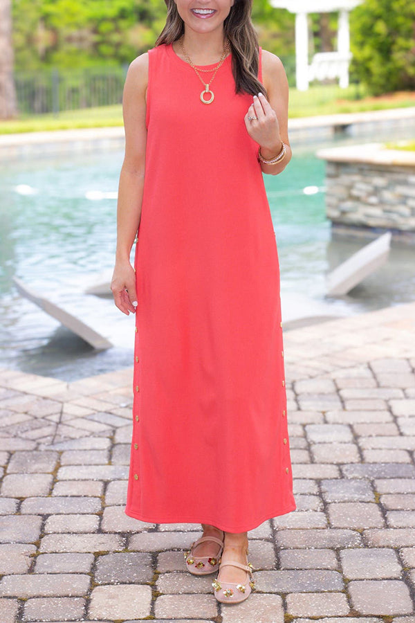 Sleeveless Metallic Detail Dress