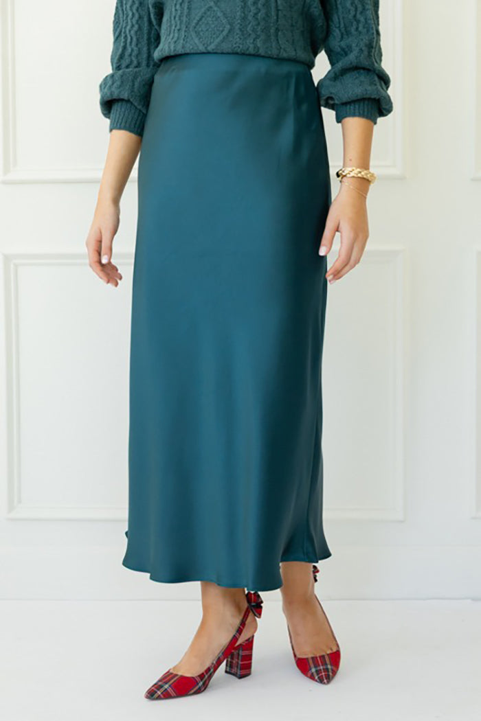 Holiday A-Line Midi Skirt