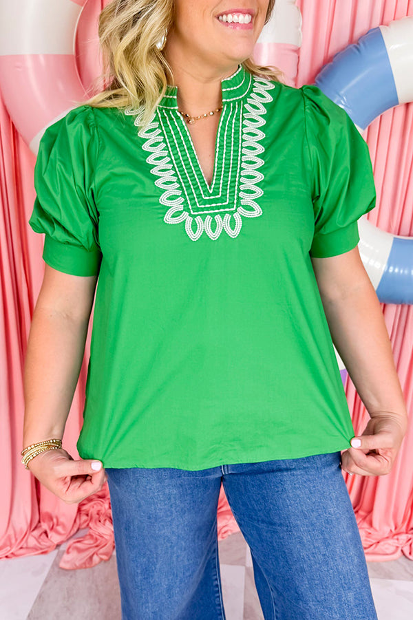 Casual Puff Sleeve Top