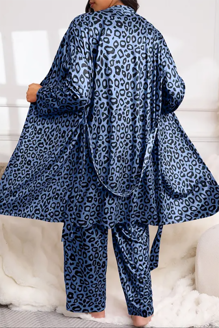 Women's Leopard Print Pajama Set