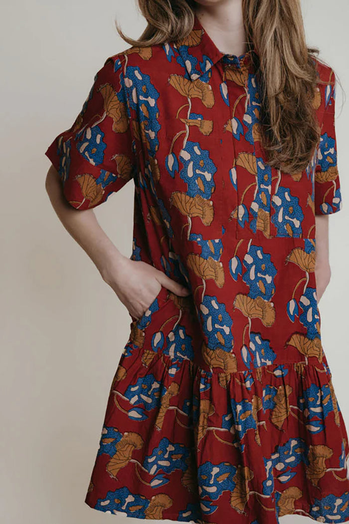 Casual Ruffles Hem Dress