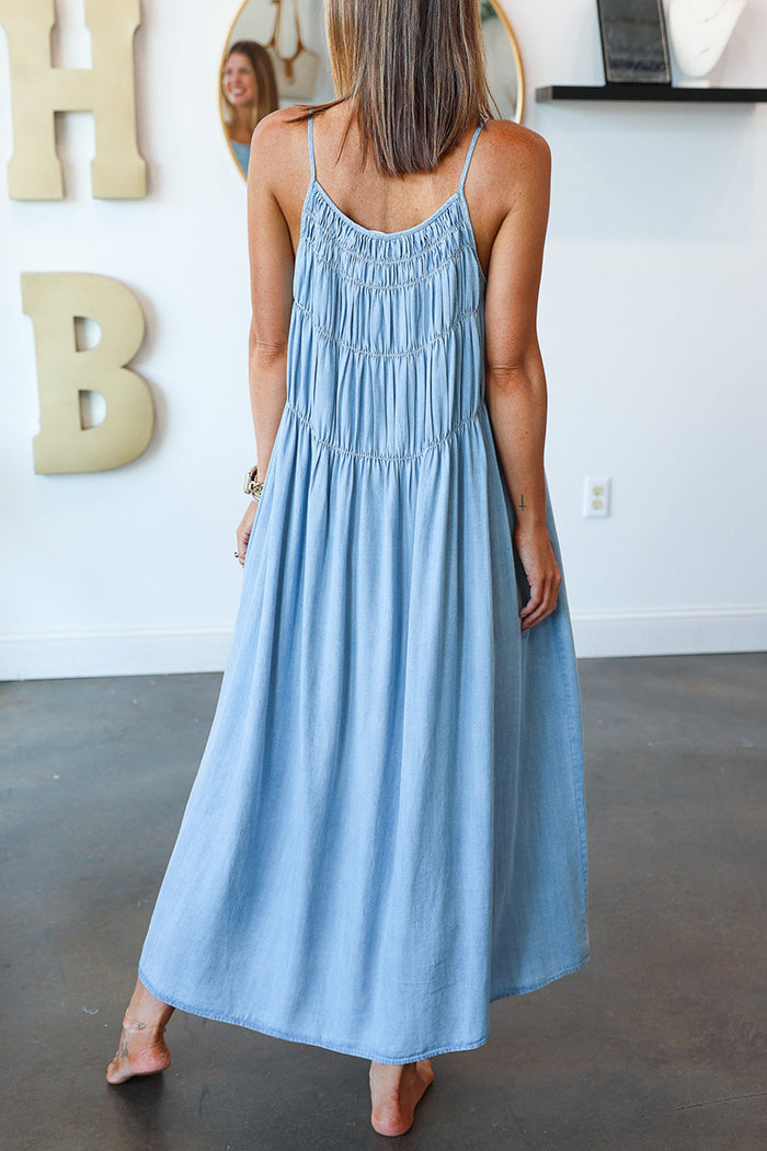 Ruched Detail Maxi Dress