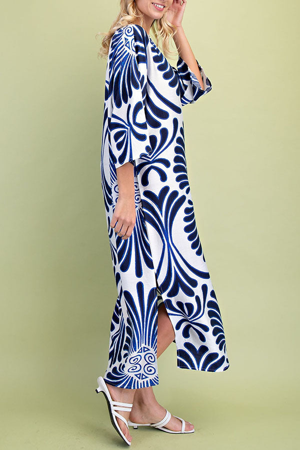 Casual Kaftan Maxi Dress