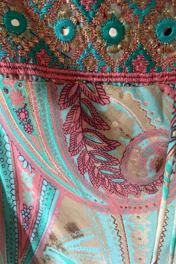 Tie Waist Floral Skirt