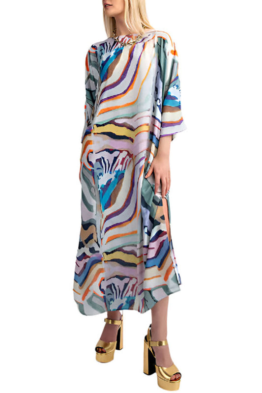 Abstract Pattern Maxi Dress