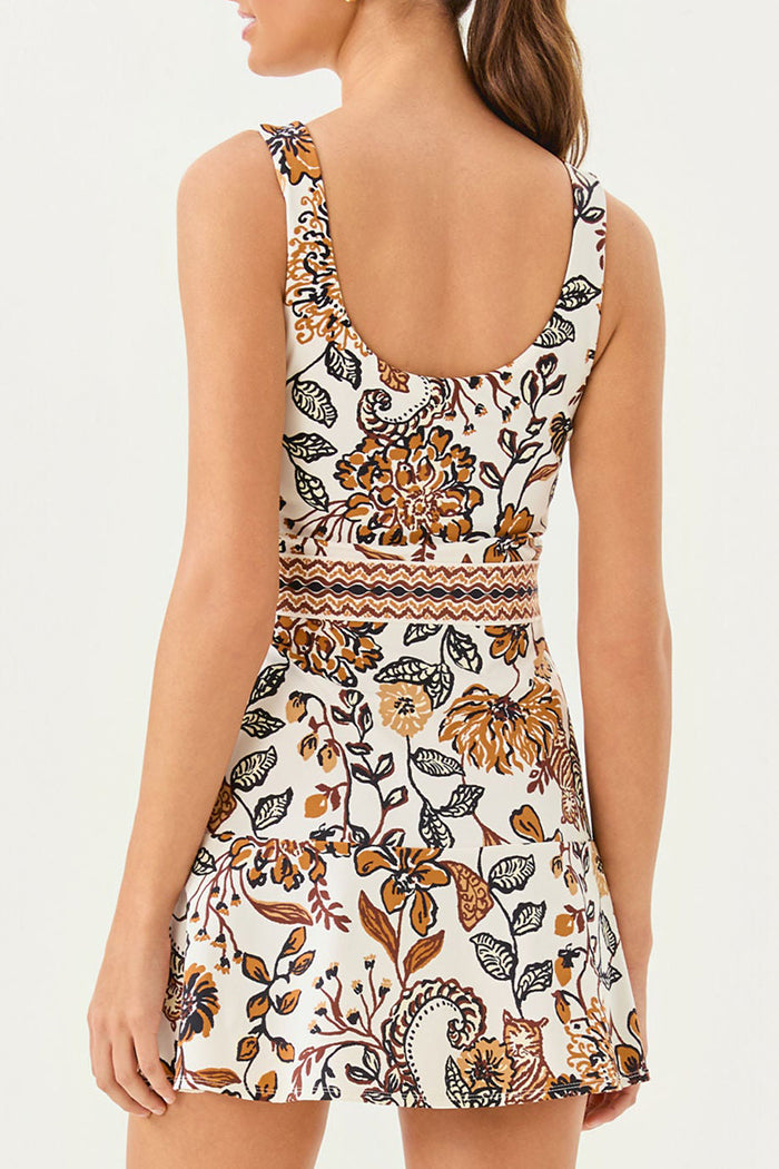 Casual Retro Printed Dress