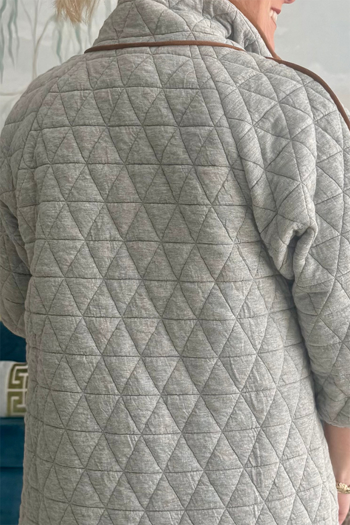 Trim Quilted Pocket Jacket