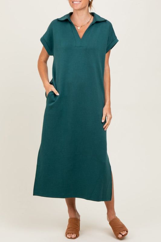 Casual Solid Color Maxi Dress