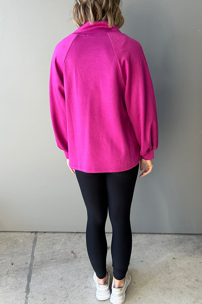 Casual V-Neck Lantern Top