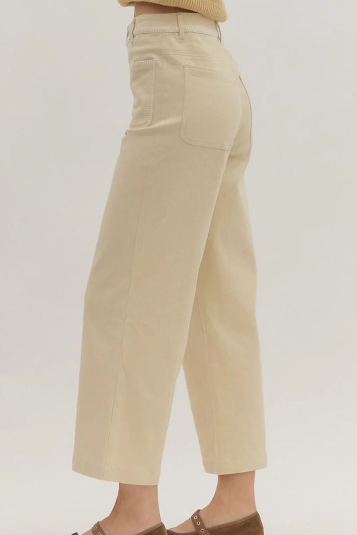 Loop Stitch Flare Denim Pants