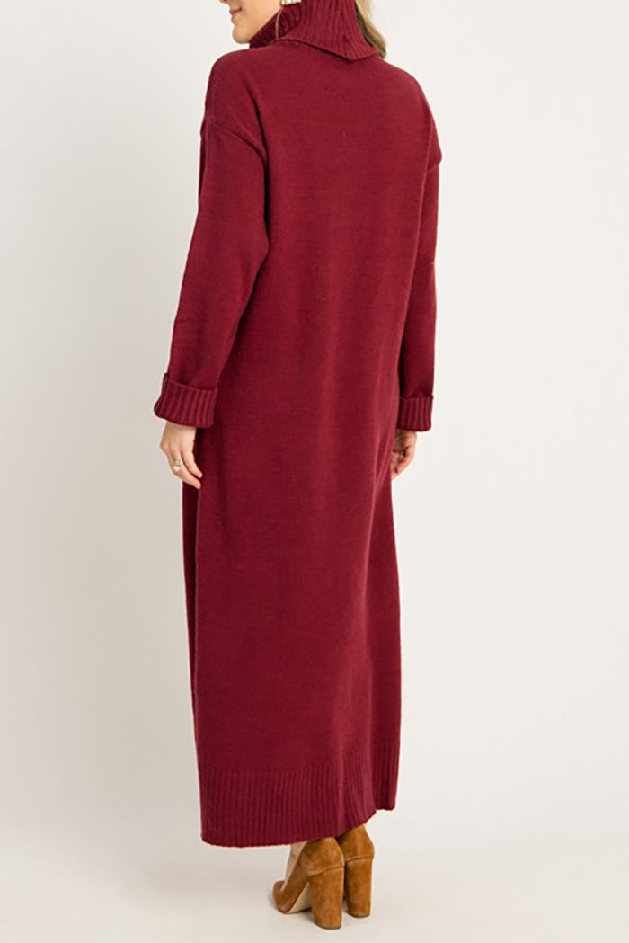 Casual Sweater Maxi Dress