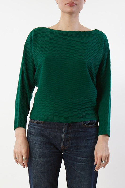 Boatneck Dolman Sleeves Sweater
