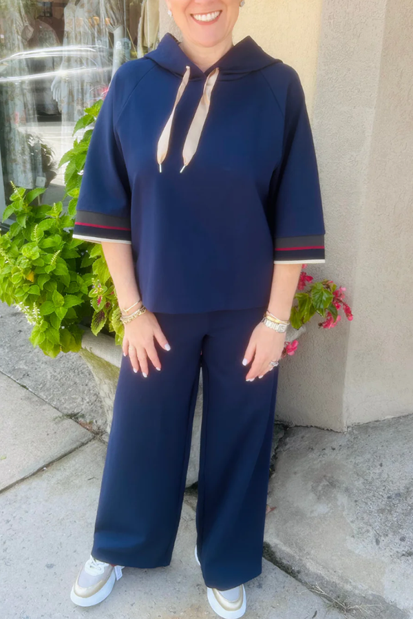 Casual Solid Colors Pull Rope Set