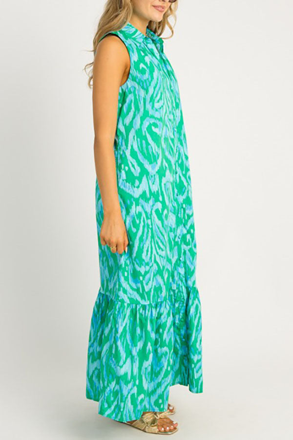 Detachable Waiet Tie Sleeveless Dress