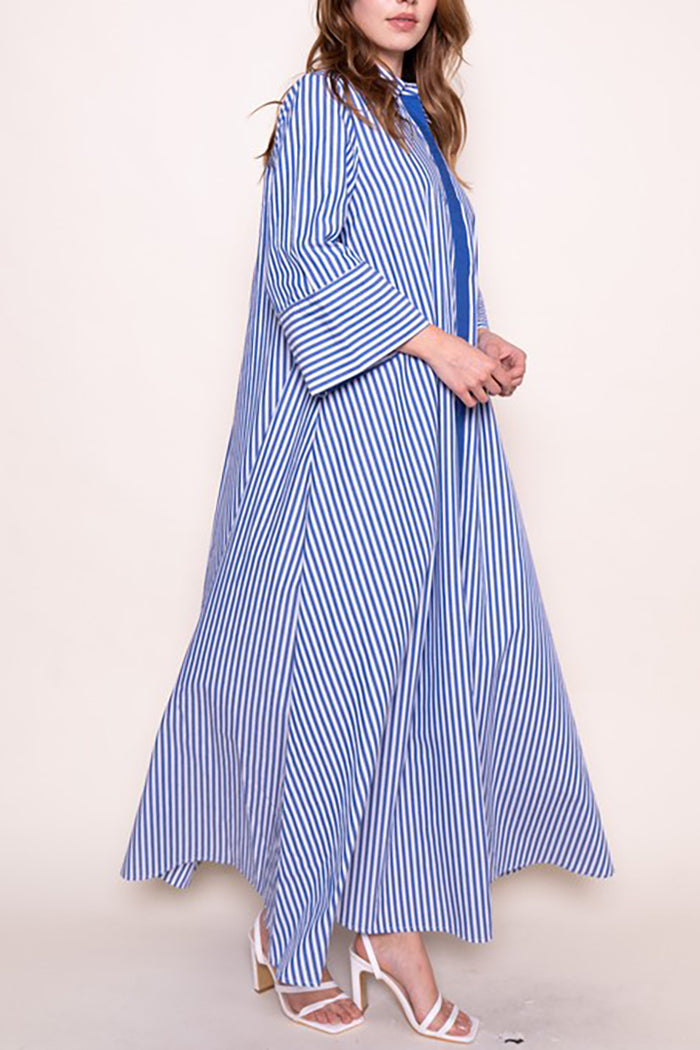 Casual Vertical Striped Dress