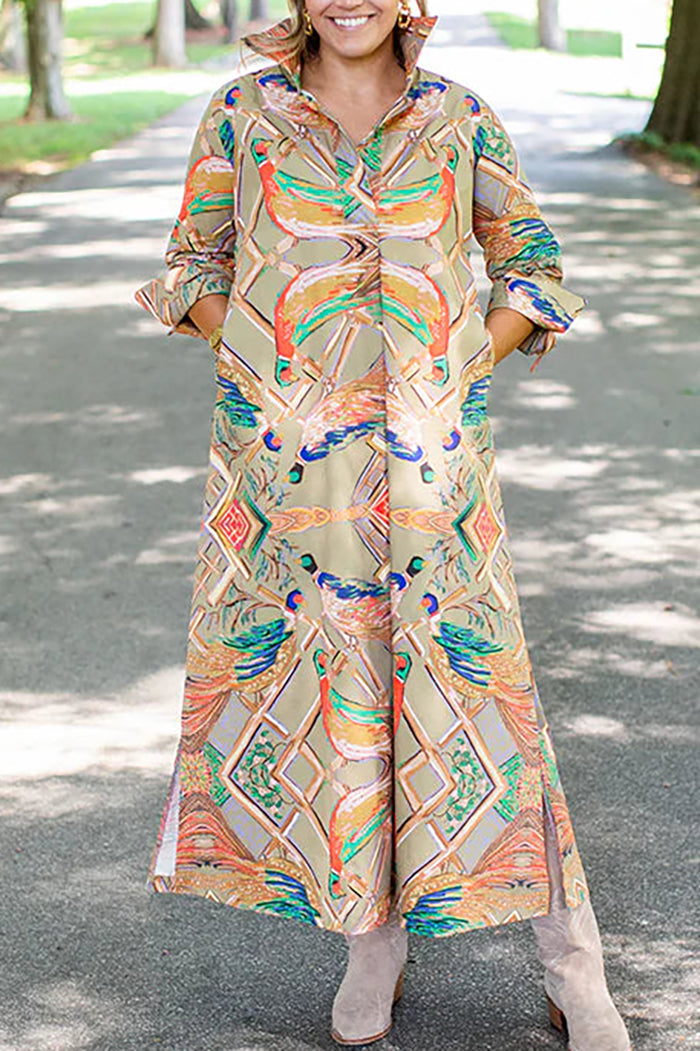 Animal Printed Maxi Dress