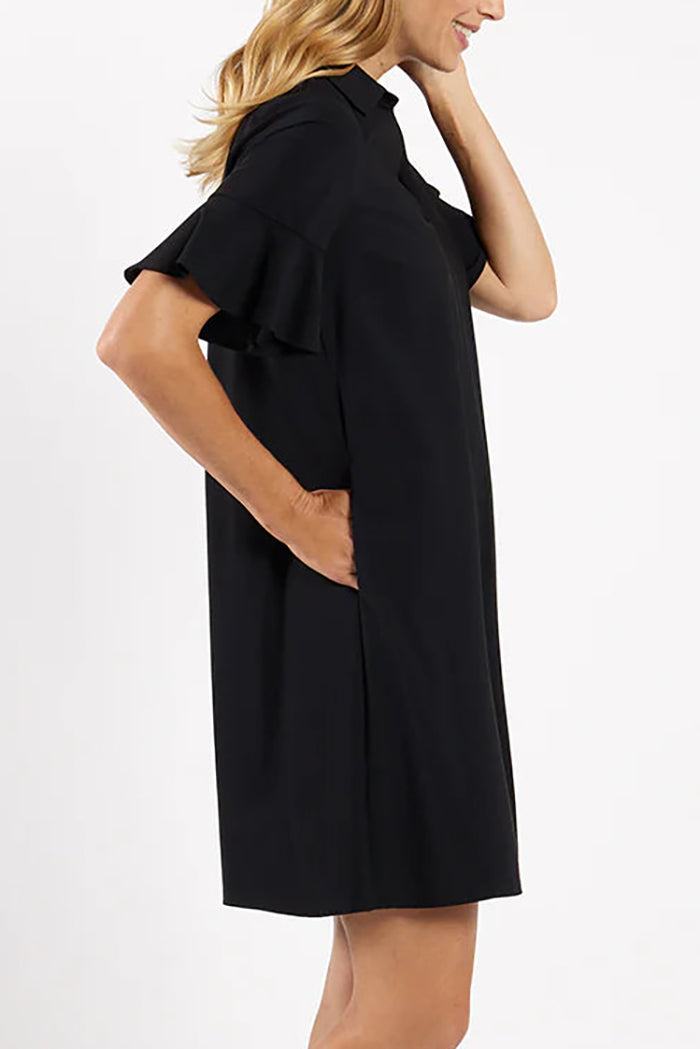 Casual Ruffles Sleeve Dress