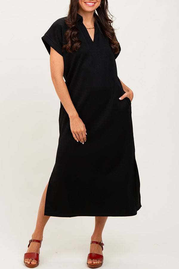 Casual Solid Color Maxi Dress