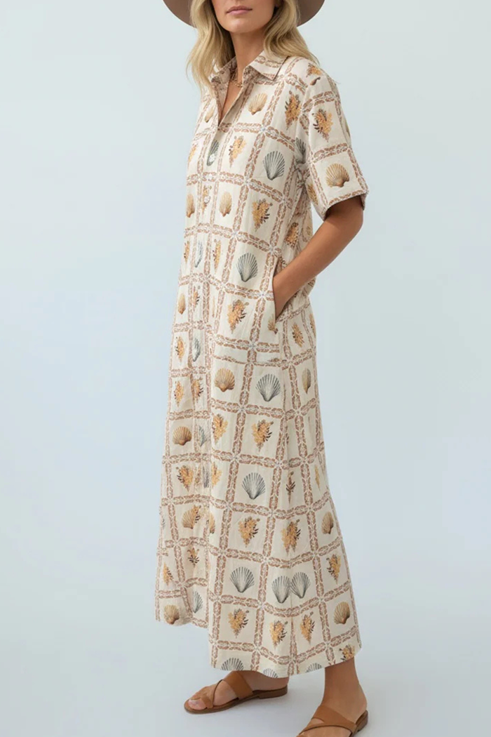 Seashell Pocket Maxi Dress
