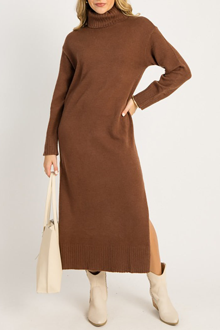 Casual Sweater Maxi Dress