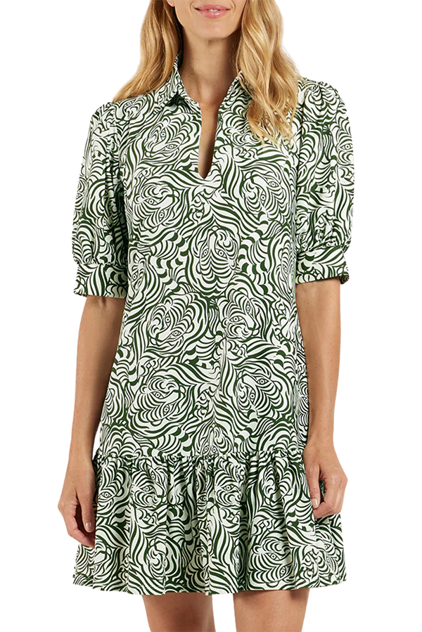 Casual Ruffles Hem Dress