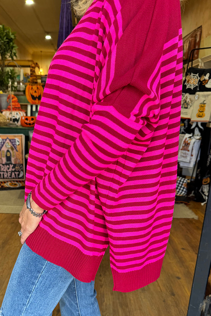 Casual Turtleneck Bat Sleeve Sweater