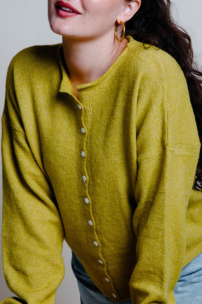 Long Sleeves Buttoned Cardigan