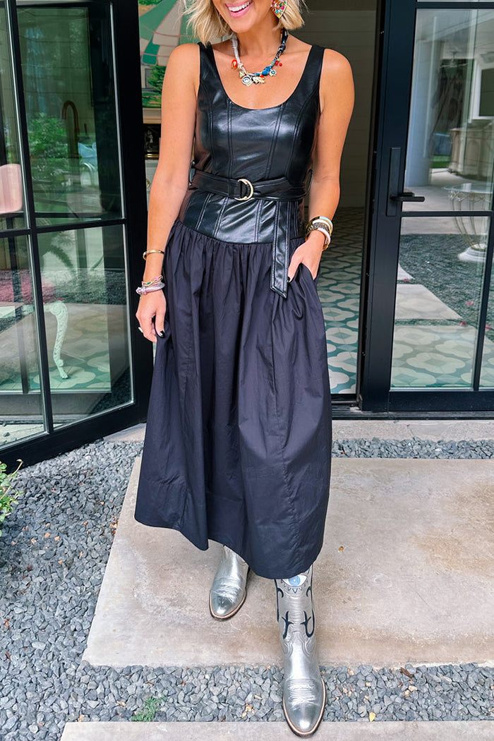 The Night Is Hers Leather Dress