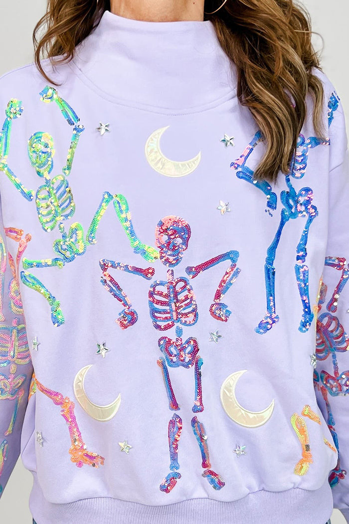 Casual Dancing Skeleton Sweatshirt