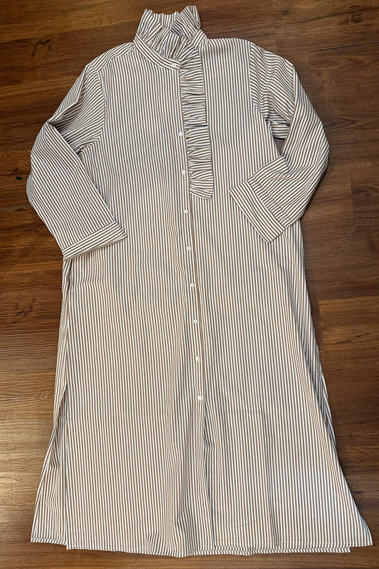 Casual Ruffle Stripe Dress