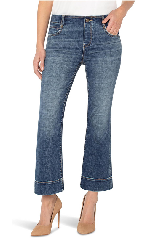 Functioning Pockets Flared Denim Jeans