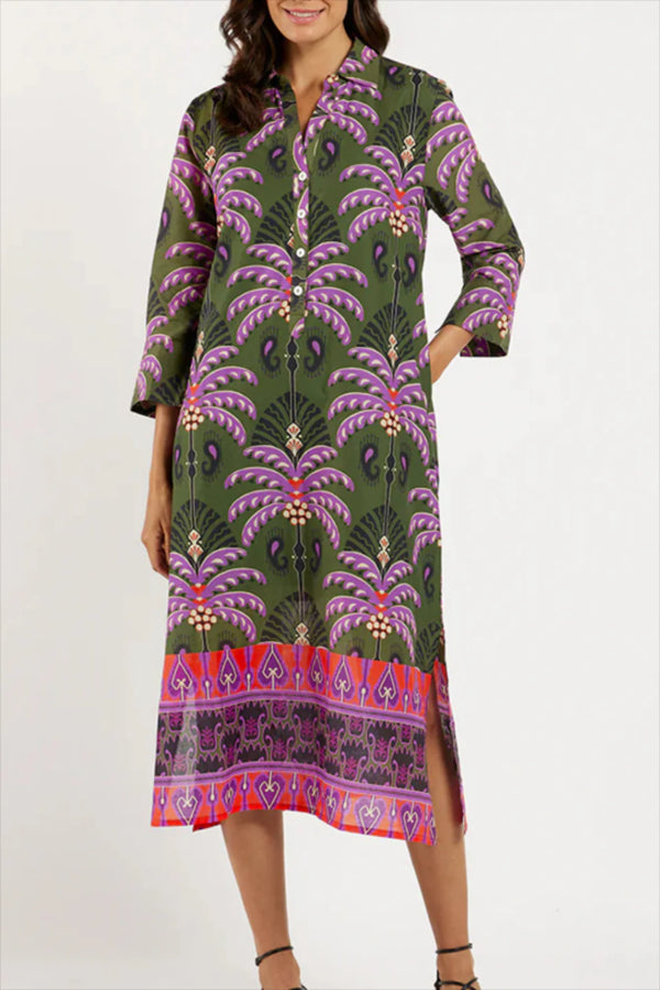 Casual Pocket Floral Maxi Dress