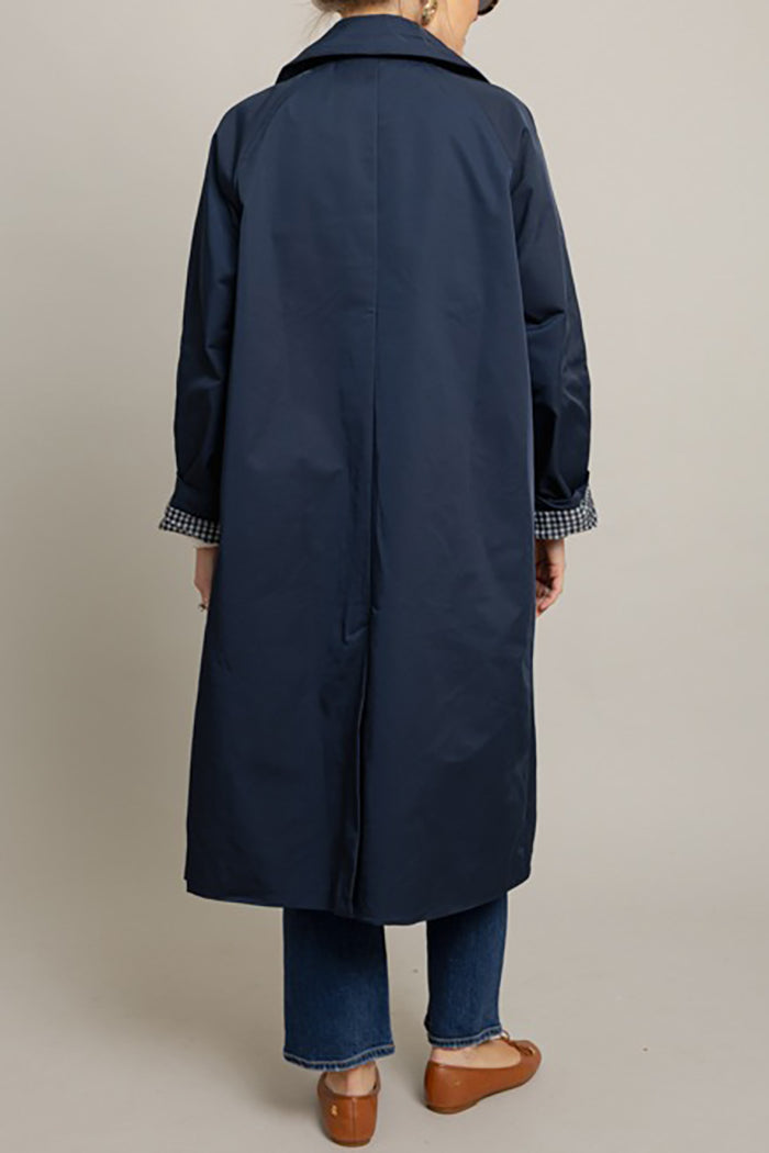 Classic  Button-Front Pocket Trench Coat