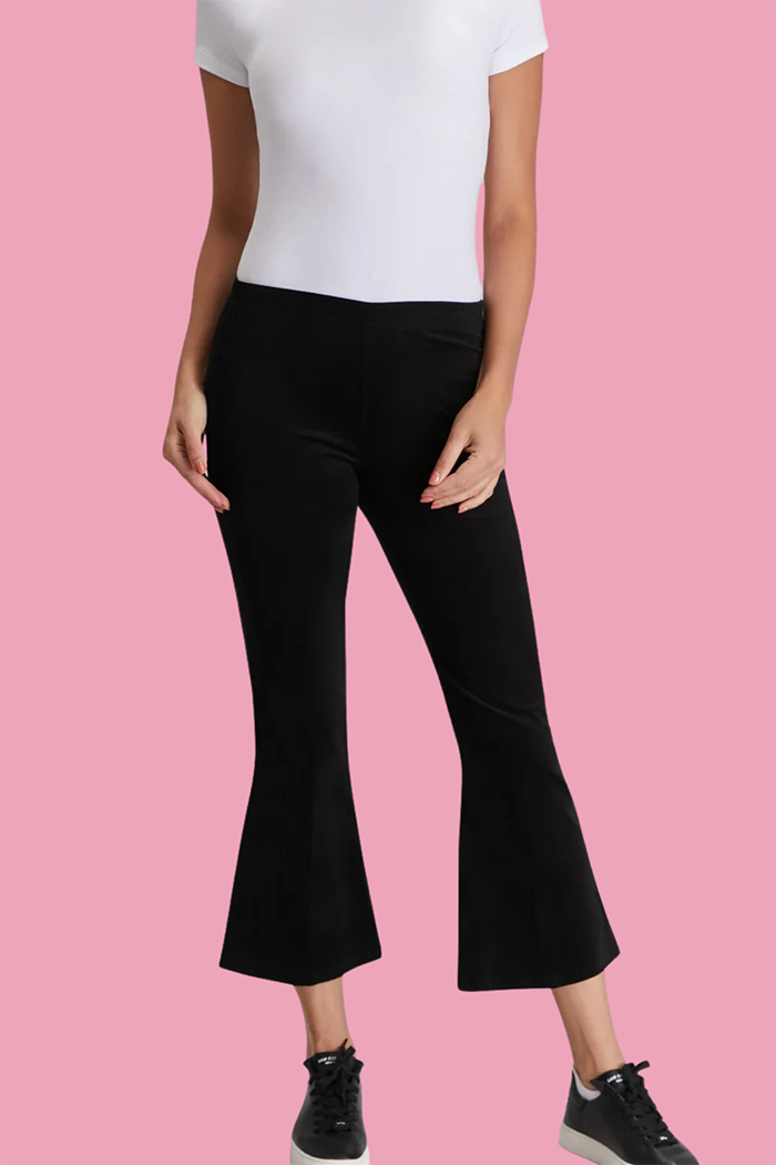 Velvet Crop Flare Pant