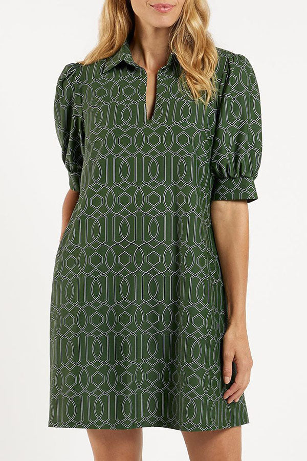 Casual Geometric Pattern Dress