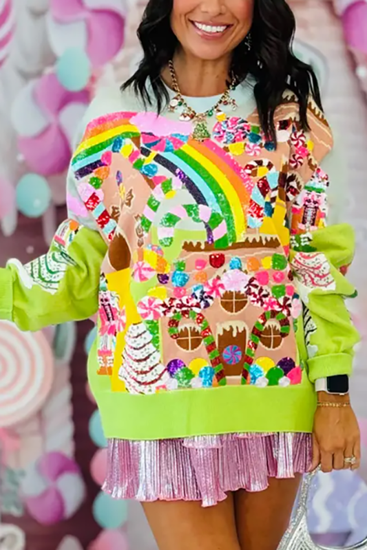 Christmas Candyland Knit Sweater