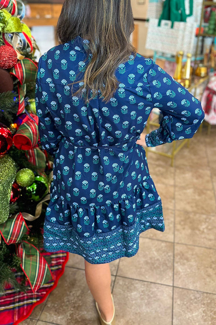 In Floral Foulard Dress