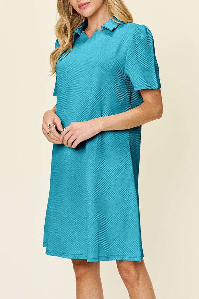 Double Take Short Sleeve Dress