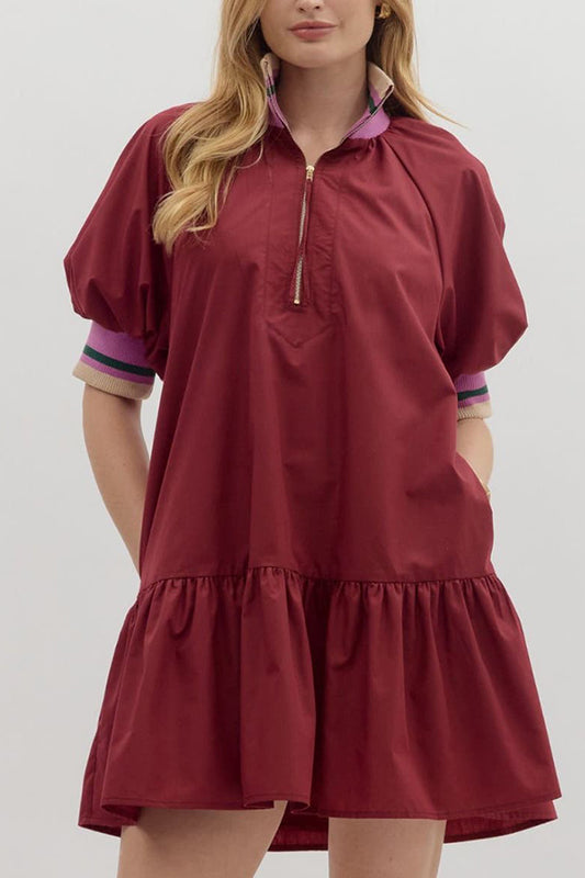 Casual Ruffles Hem Sport Dress
