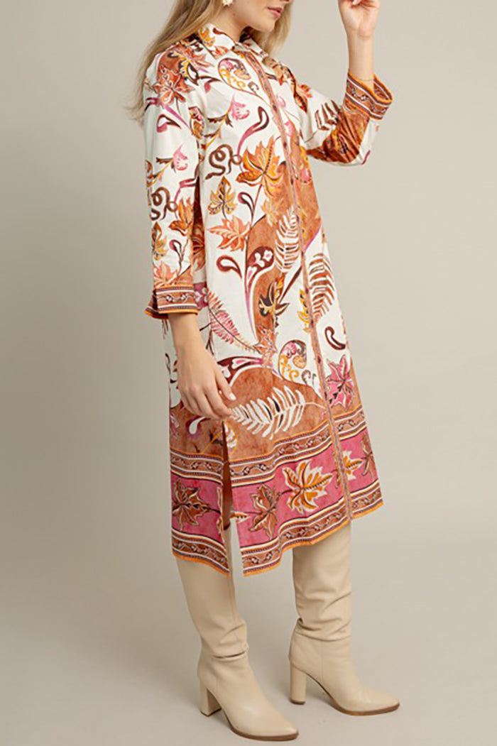 Casual Bold Printed Maxi Dress