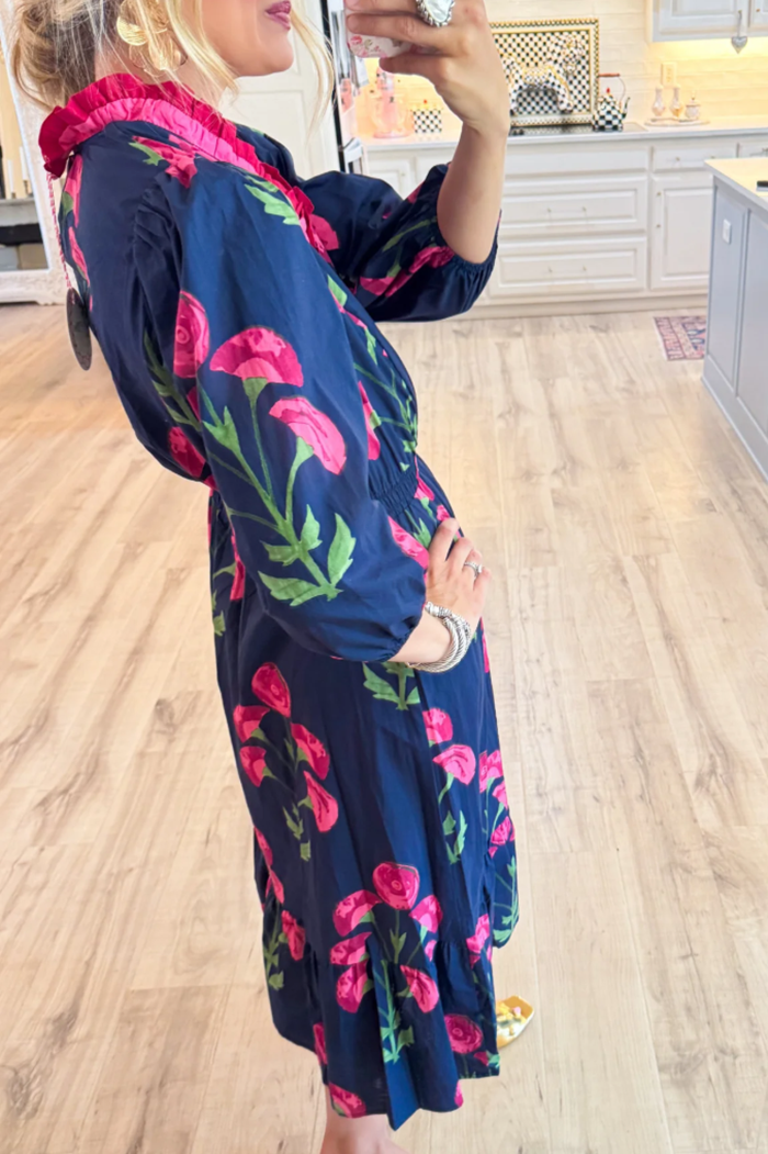 Casual Bold Printed Maxi Dress