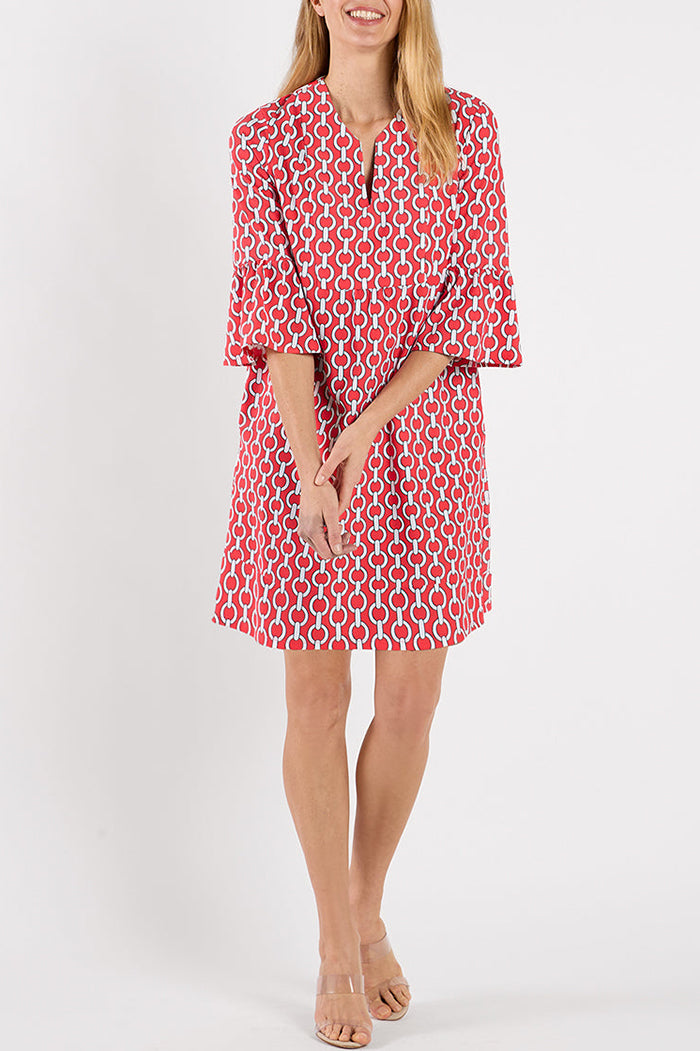 Flutter Sleeve Swing Dress